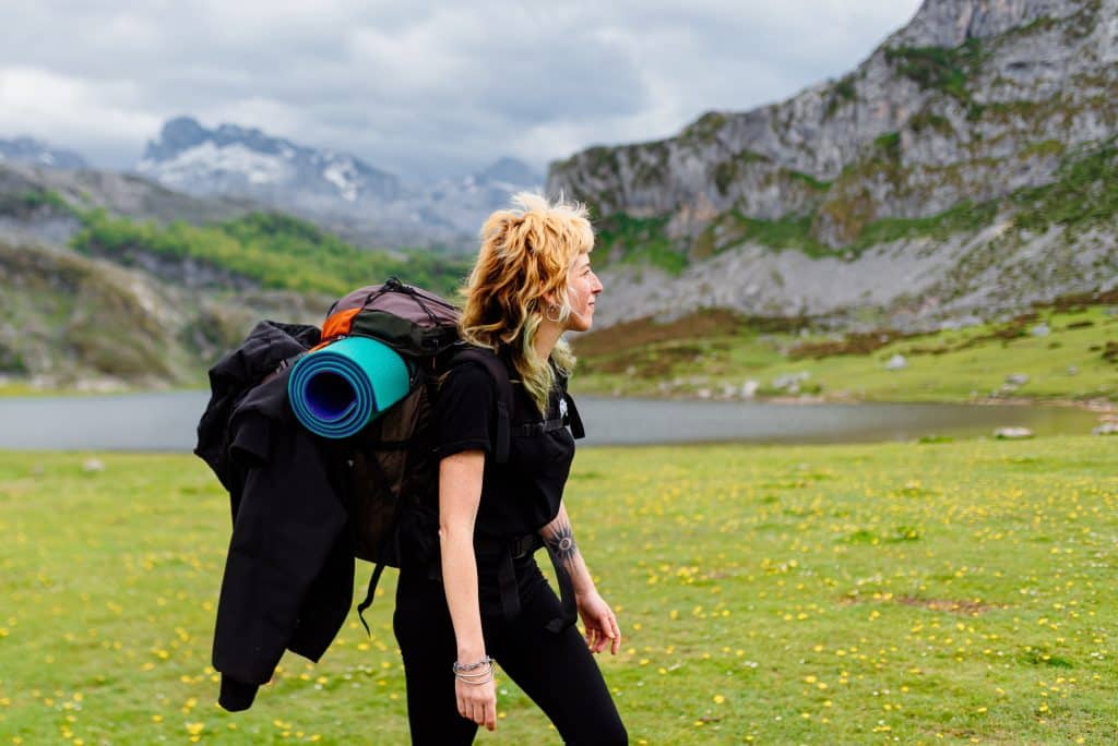 woman in picos de europa